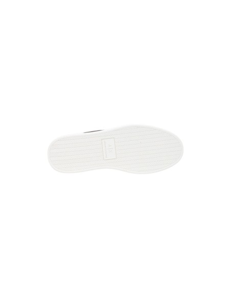 Armani Exchange baskets grises unisexes cuir tissu | ChoixMode