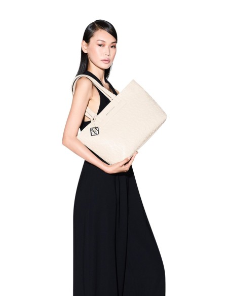 Armani Exchange sac femme beige grand format | ChoixMode