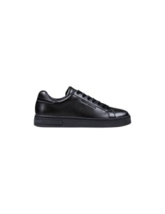 Armani Exchange baskets homme noires cuir moleskine | ChoixMode