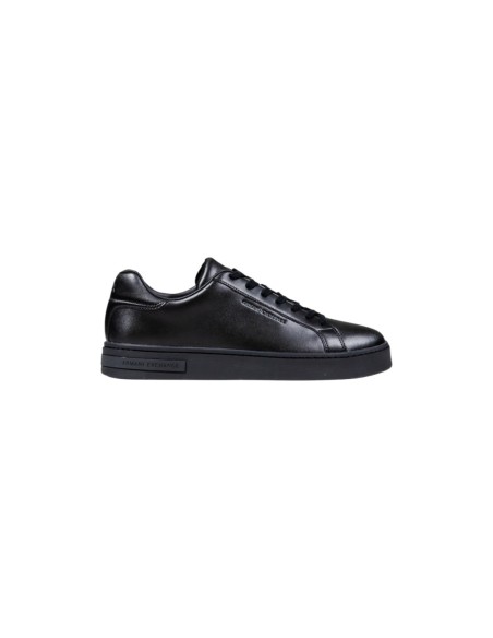 Armani Exchange baskets homme noires cuir moleskine | ChoixMode