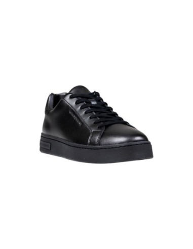 Armani Exchange baskets homme noires cuir moleskine | ChoixMode