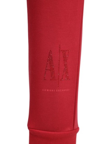 Armani Exchange pantalon femme rouge stretch | ChoixMode