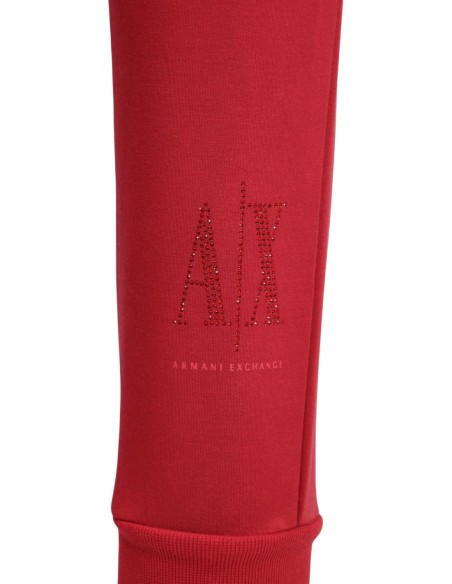 Armani Exchange pantalon femme rouge stretch | ChoixMode