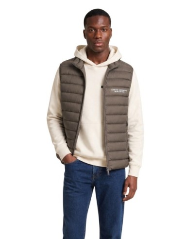 Armani Exchange gilet homme marron sans manches | ChoixMode