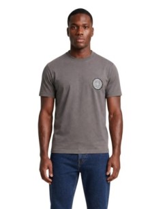 Armani Exchange t-shirt homme marron uni col classique | ChoixMode