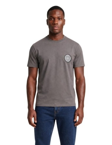 Armani Exchange t-shirt homme marron uni col classique | ChoixMode