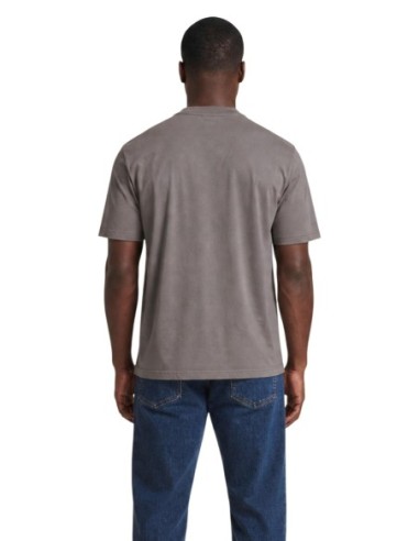 Armani Exchange t-shirt homme marron uni col classique | ChoixMode