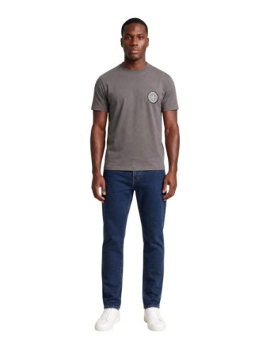 Armani Exchange t-shirt homme marron uni col classique | ChoixMode