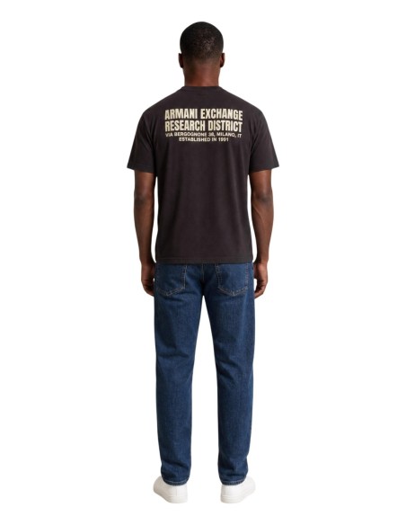 Armani Exchange t-shirt homme marron imprimé Turquie | ChoixMode