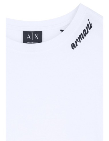 Armani Exchange t-shirt femme blanc uni essentiel | ChoixMode