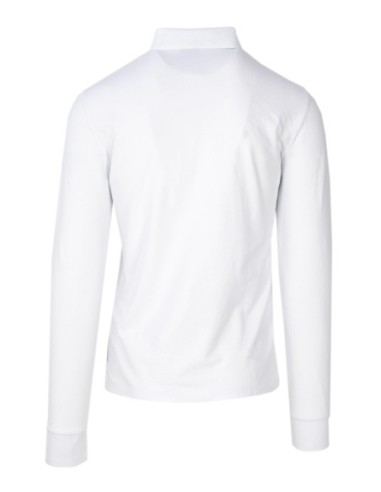 Armani Exchange polo homme blanc manches longues | ChoixMode