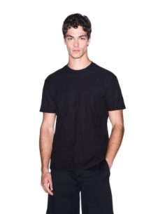 Armani Exchange t-shirt homme noir uni col rond | ChoixMode
