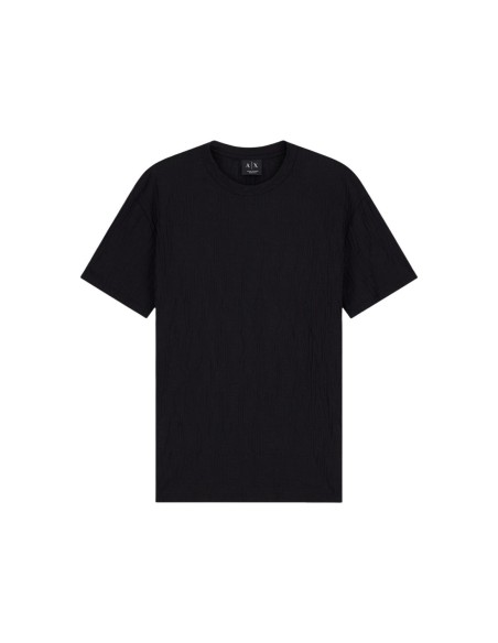 Armani Exchange t-shirt homme noir uni col rond | ChoixMode
