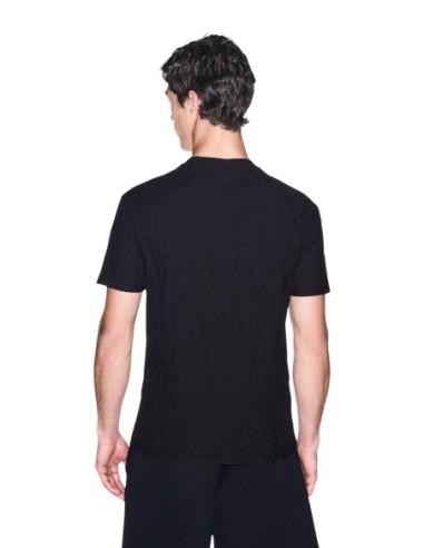 Armani Exchange t-shirt homme noir uni col rond | ChoixMode