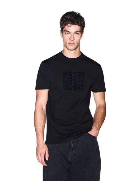 Armani Exchange t-shirt homme noir imprimé Turquie | ChoixMode