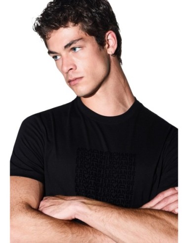 Armani Exchange t-shirt homme noir imprimé Turquie | ChoixMode