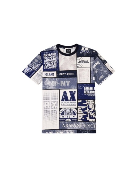 Armani Exchange t-shirt homme blanc imprimé Vietnam | ChoixMode