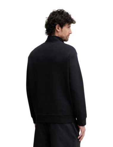 Armani Exchange sweat homme noir zippé col montant | ChoixMode