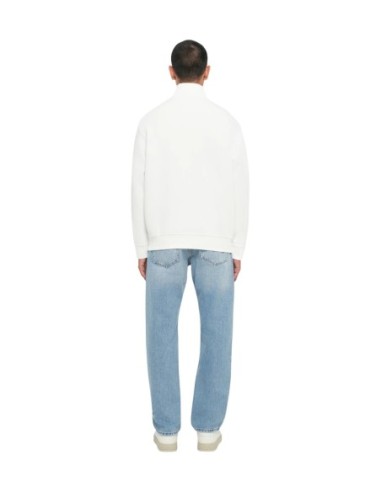 Armani Exchange sweat zippé homme blanc col montant | ChoixMode