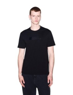 Armani Exchange t-shirt homme noir imprimé manches courtes | ChoixMode