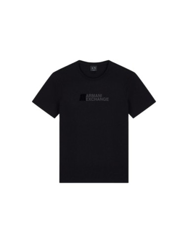 Armani Exchange t-shirt homme noir imprimé manches courtes | ChoixMode