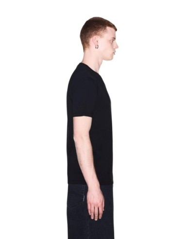 Armani Exchange t-shirt homme noir imprimé manches courtes | ChoixMode