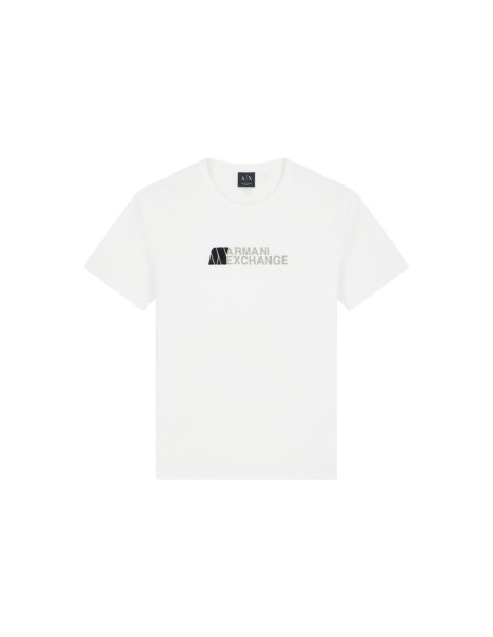 Armani Exchange t-shirt homme blanc imprimé manches courtes | ChoixMode