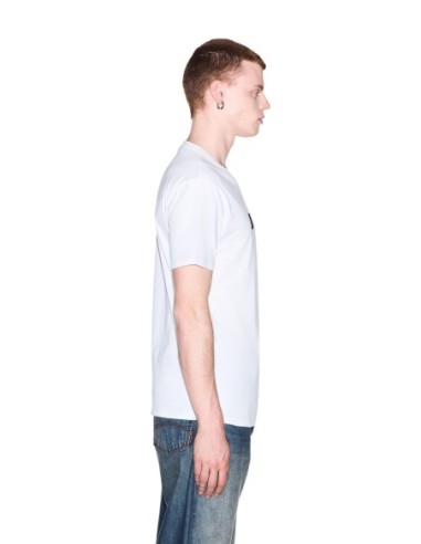 Armani Exchange t-shirt homme blanc imprimé manches courtes | ChoixMode