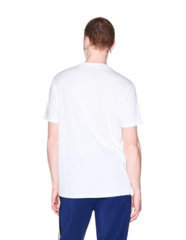 Armani Exchange t-shirt homme blanc imprimé col rond hiver | ChoixMode