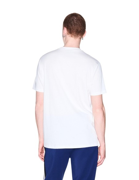 Armani Exchange t-shirt homme blanc imprimé col rond hiver | ChoixMode