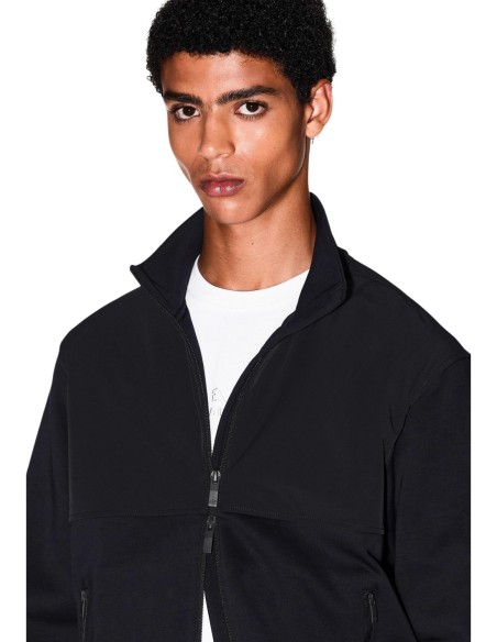 Armani Exchange sweat homme noir poches latérales | ChoixMode