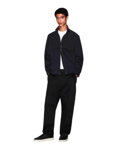 Armani Exchange sweat homme noir poches latérales | ChoixMode