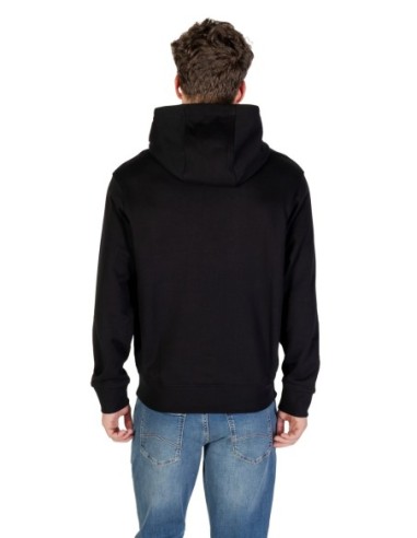 Armani Exchange sweat capuche homme noir coton | ChoixMode