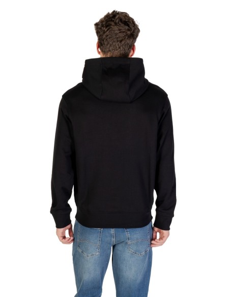 Armani Exchange sweat capuche homme noir coton | ChoixMode