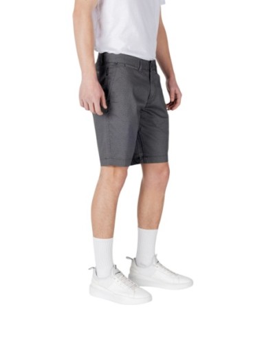 Armani Exchange bermuda homme bleu coton stretch | ChoixMode