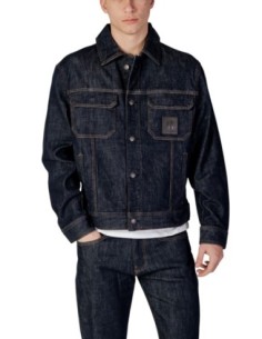 Armani Exchange veste homme bleue boutonnée | ChoixMode