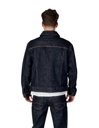 Armani Exchange veste homme bleue boutonnée | ChoixMode
