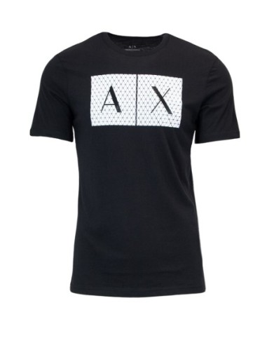 Armani Exchange t-shirt homme noir imprimé | ChoixMode