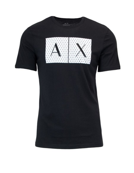 Armani Exchange t-shirt homme noir imprimé | ChoixMode