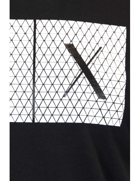 Armani Exchange t-shirt homme noir imprimé | ChoixMode