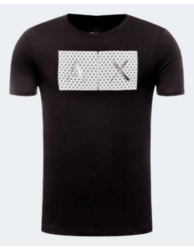Armani Exchange t-shirt homme noir imprimé | ChoixMode