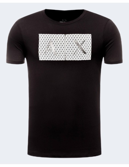 Armani Exchange t-shirt homme noir imprimé | ChoixMode