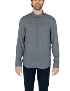 Armani Exchange chemise homme grise imprimée | ChoixMode