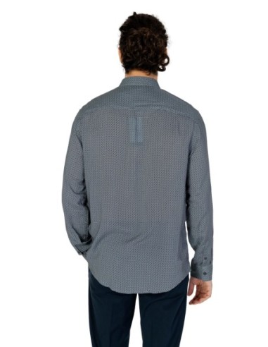 Armani Exchange chemise homme grise imprimée | ChoixMode