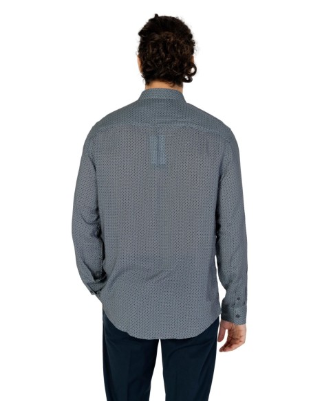 Armani Exchange chemise homme grise imprimée | ChoixMode