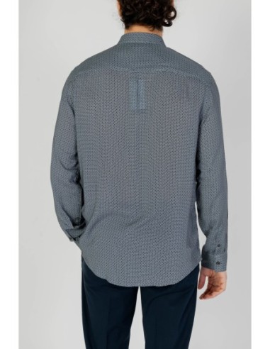 Armani Exchange chemise homme grise imprimée | ChoixMode