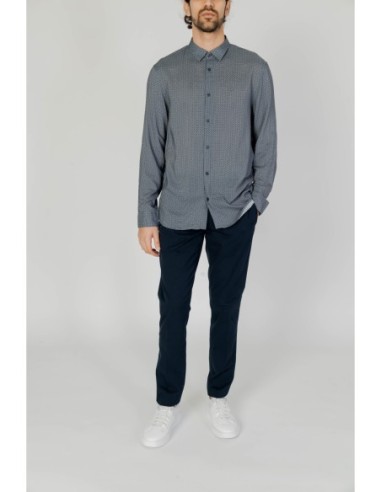 Armani Exchange chemise homme grise imprimée | ChoixMode