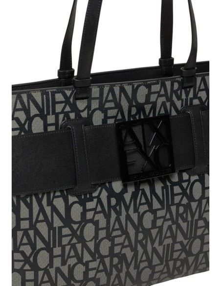 Armani Exchange sac femme noir imprimé zippé | ChoixMode