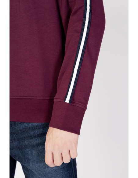 Armani Exchange sweat capuche bordeaux imprimé | ChoixMode