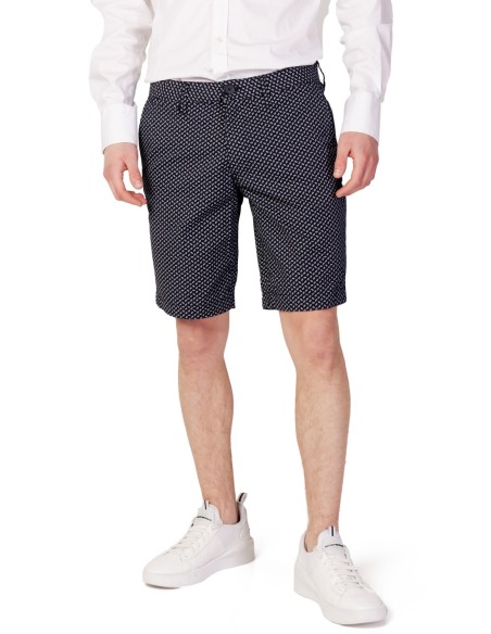 Armani Exchange bermuda homme bleu géométrique | ChoixMode